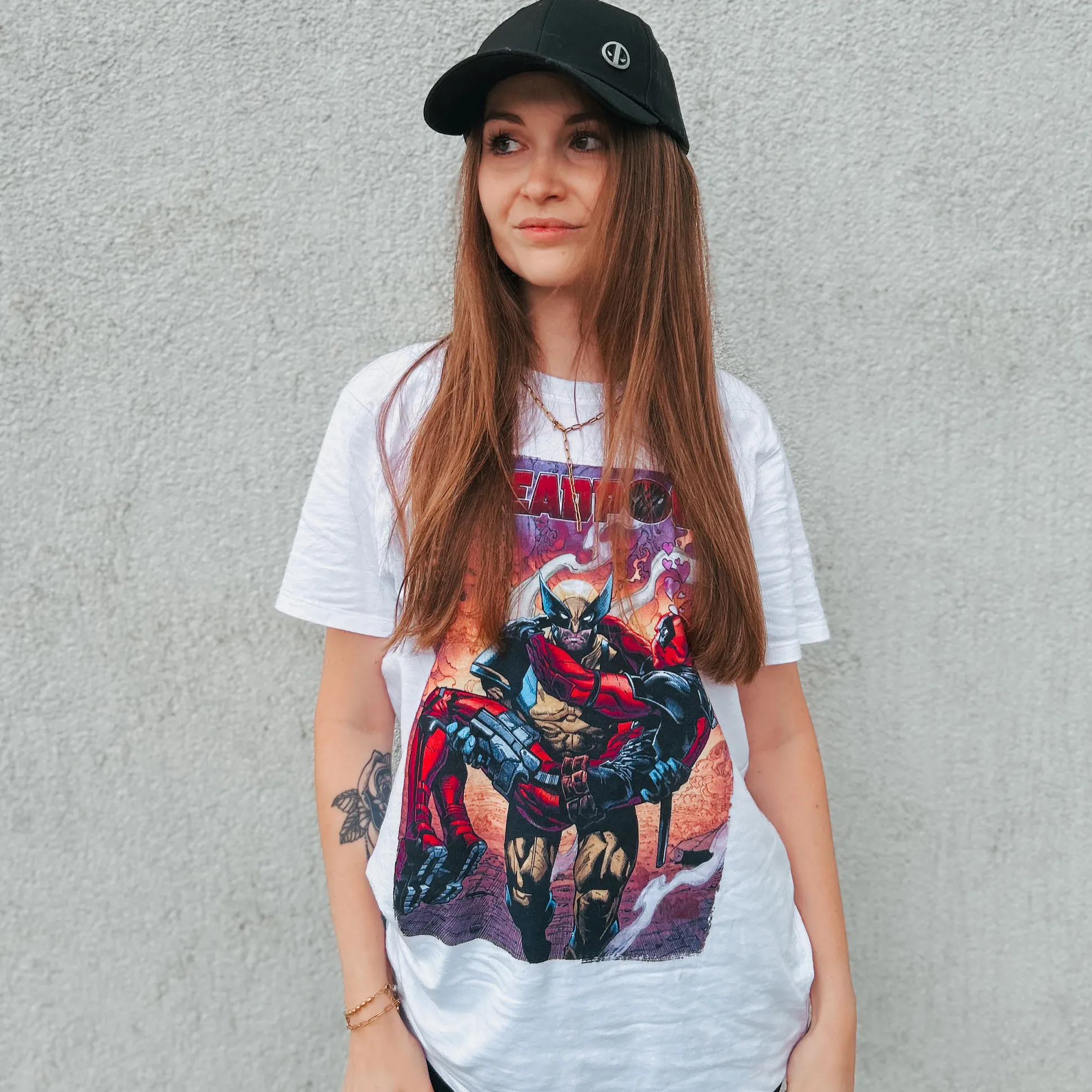 Deadpool en Wolverine Best Bubs Comics T-shirt wit