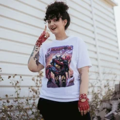 Deadpool en Wolverine Best Bubs Comics T-shirt wit