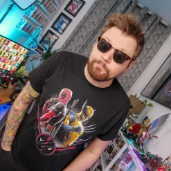 Deadpool en Wolverine Double Trouble T-Shirt zwart