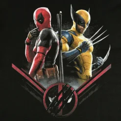 Deadpool en Wolverine Double Trouble T-Shirt zwart