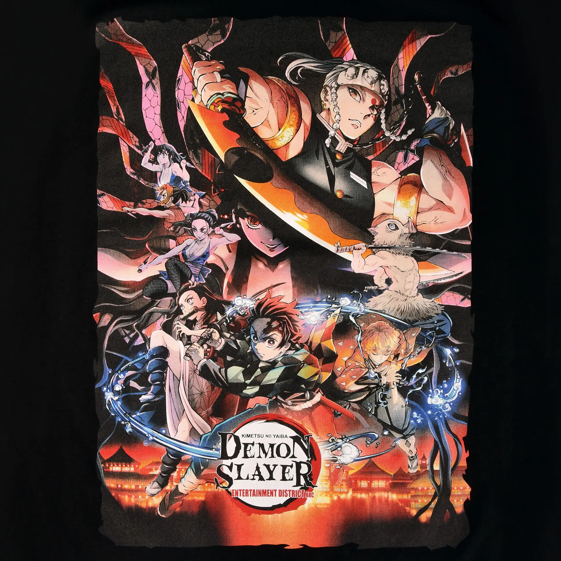 Demon Slayer - Personages T-Shirt zwart