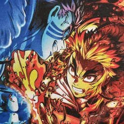 Demon Slayer - Rengoku vs. Akaza T-Shirt Zwart