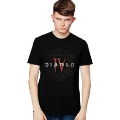 Diablo IV - Hexagram Logo T-Shirt Zwart