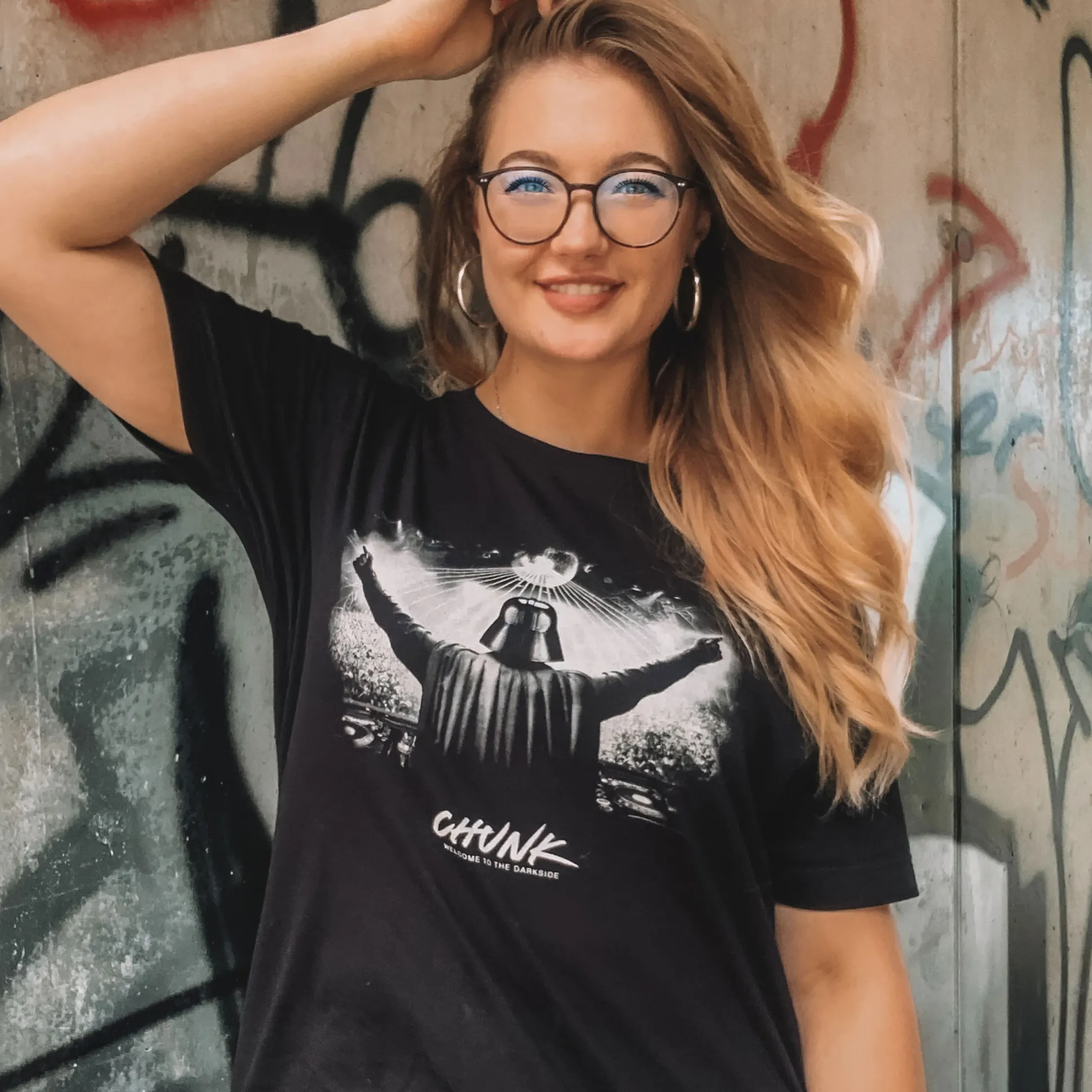 DJ Dark Lord T-shirt voor Star Wars fans zwart