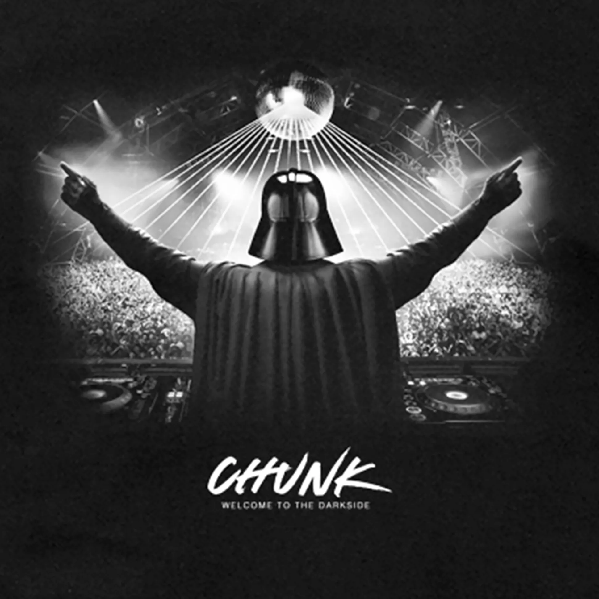 DJ Dark Lord T-shirt voor Star Wars fans zwart