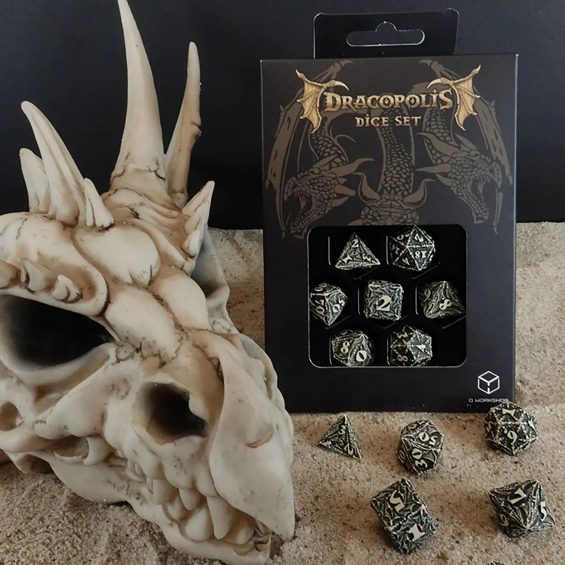 Dracopolis - De Scandinavische Blackfang Dobbelsteen Set 7-delig