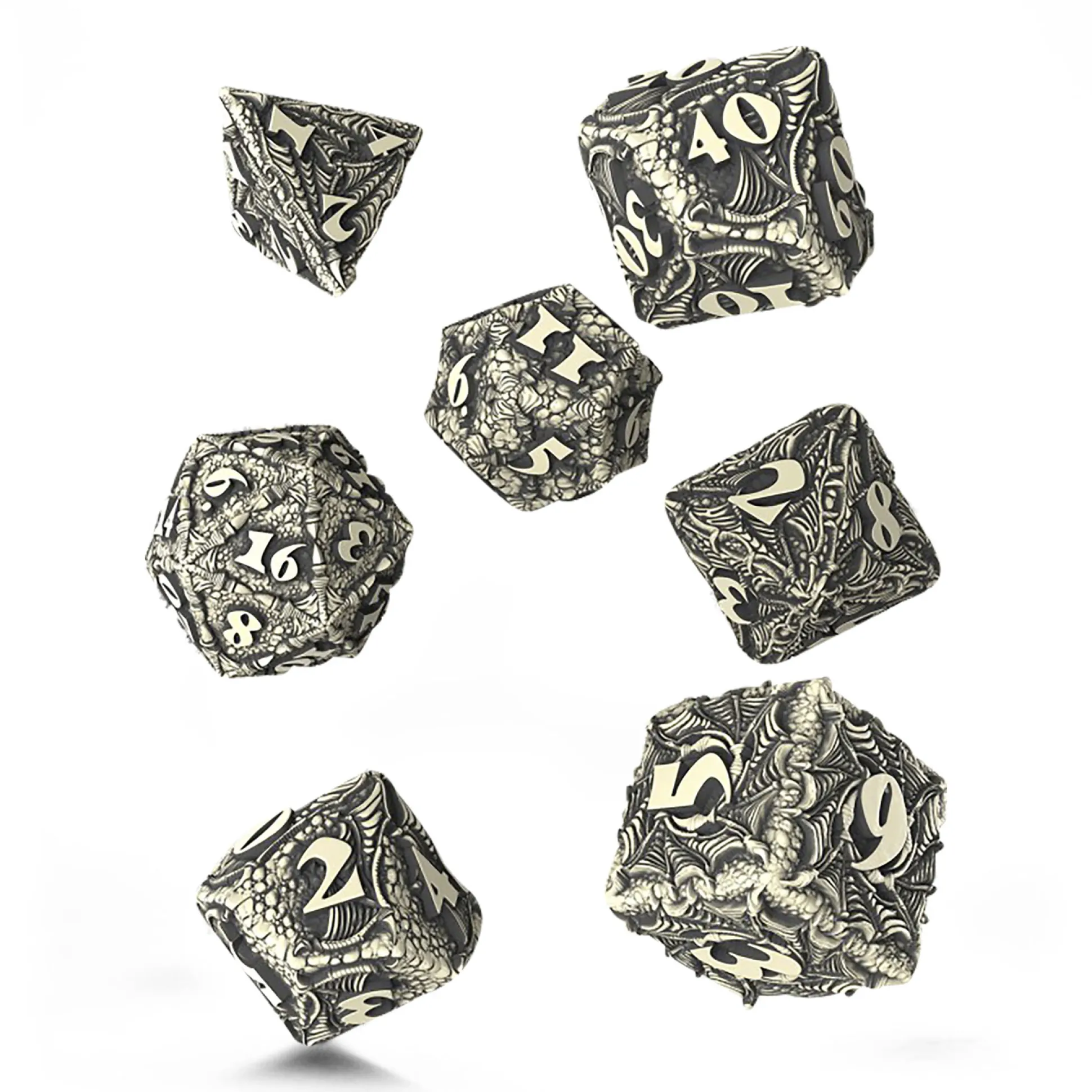 Dracopolis - De Scandinavische Blackfang Dobbelsteen Set 7-delig