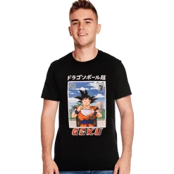 Dragon Ball - Goku Eat T-Shirt Zwart
