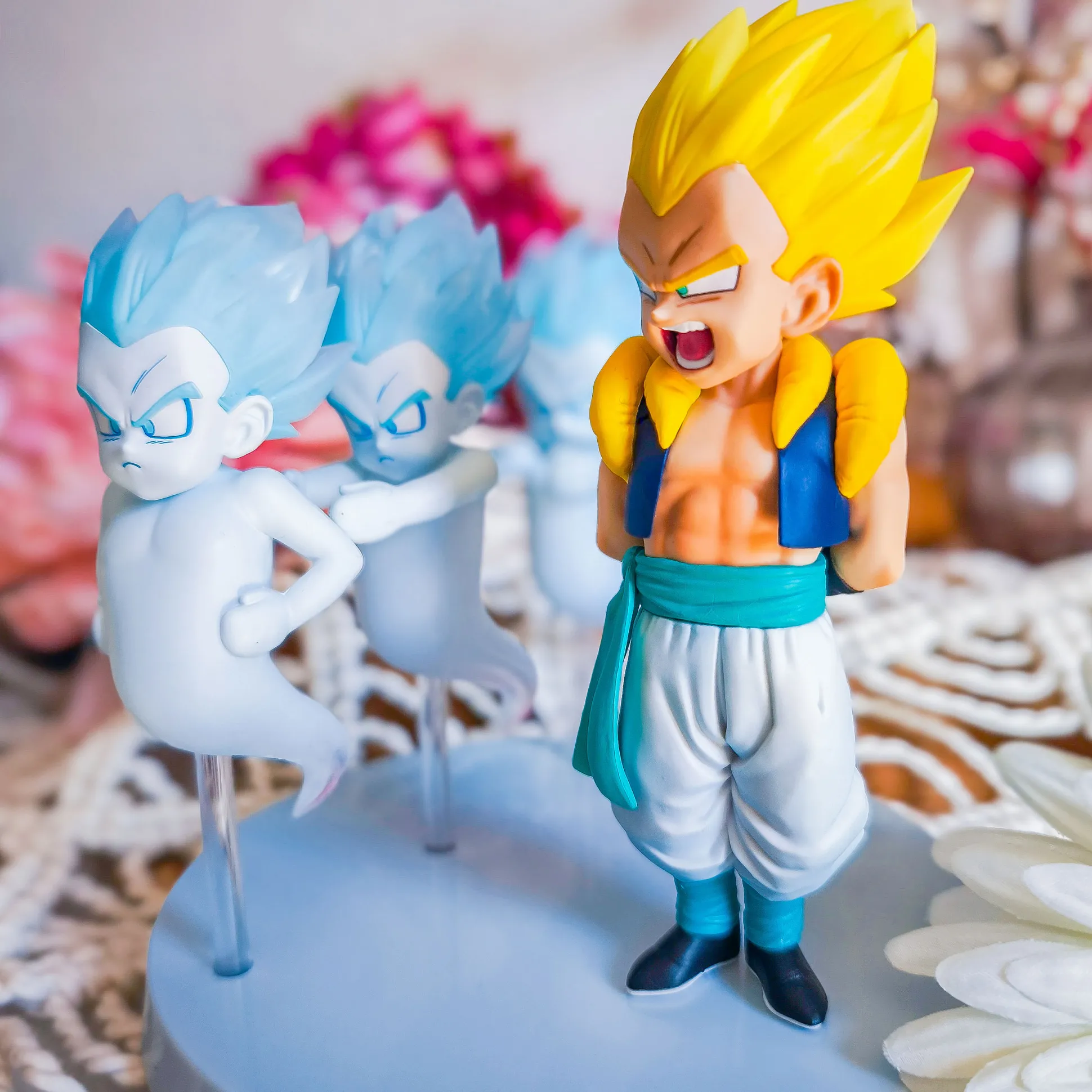 Dragon Ball Z - Super Saiyan Gotenks en geest Dragon History II Ichibansho figuurset