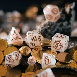 Dragons - Quartz RPG Dobbelset 7-delig