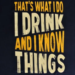 Drink En Weet Dingen - Blauw T-Shirt