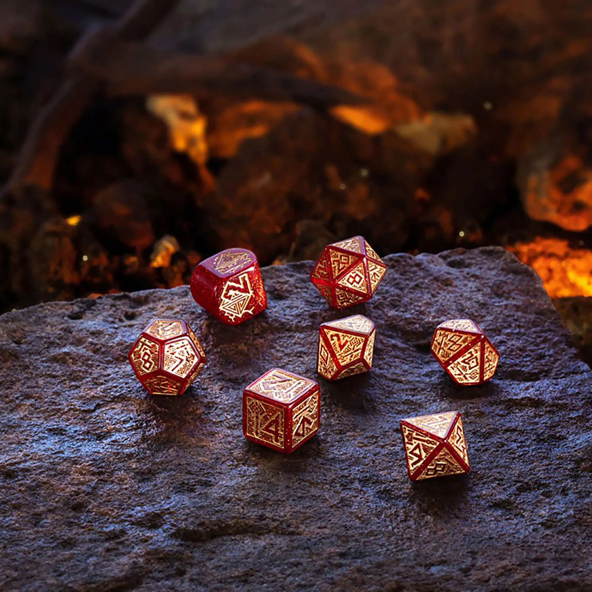 Dwarven - Jewels RPG Dobbelstenen Set 7-delig