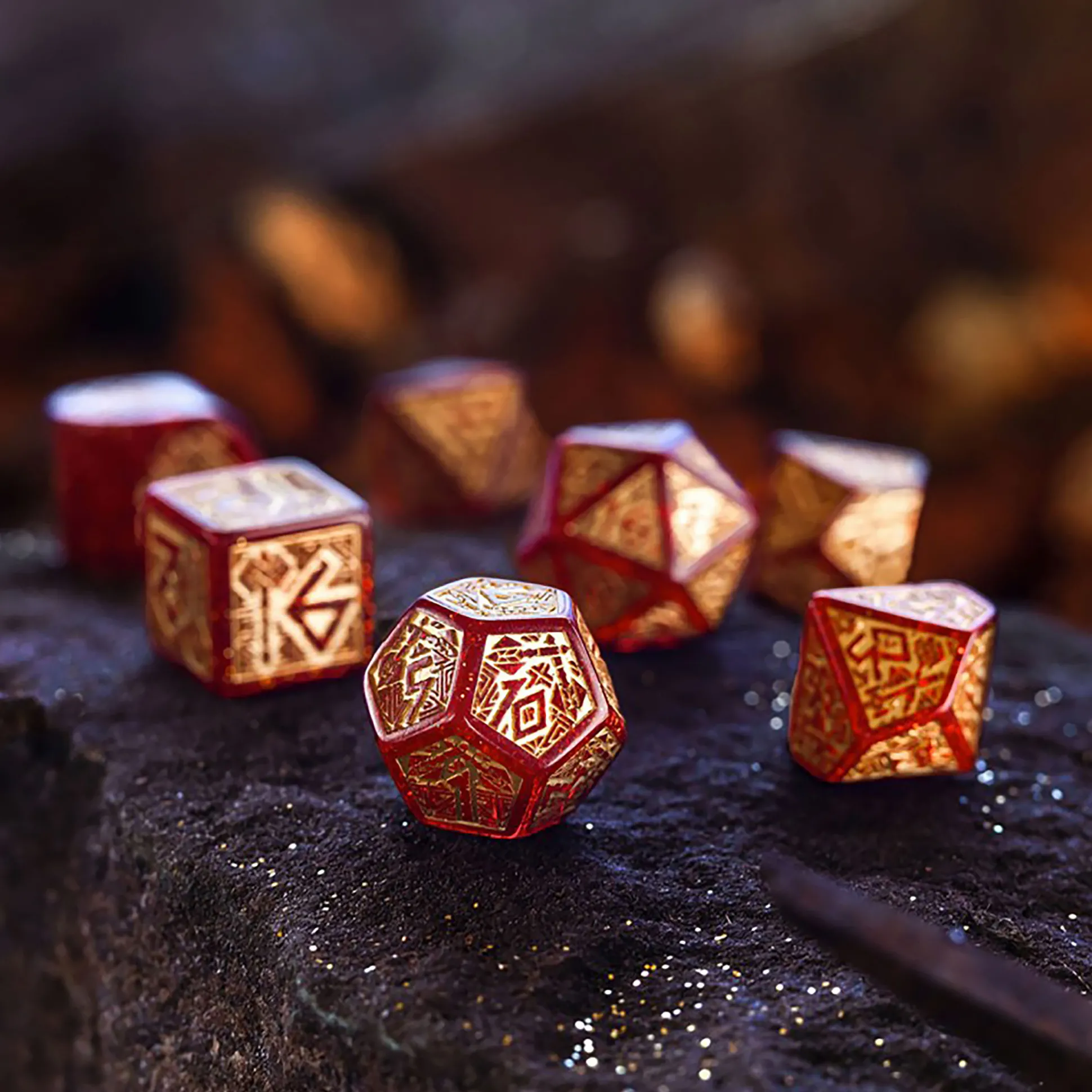 Dwarven - Jewels RPG Dobbelstenen Set 7-delig