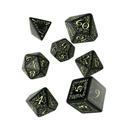 Elvish RPG Dobbelsteen Set 7dlg Glow in The Dark Editie