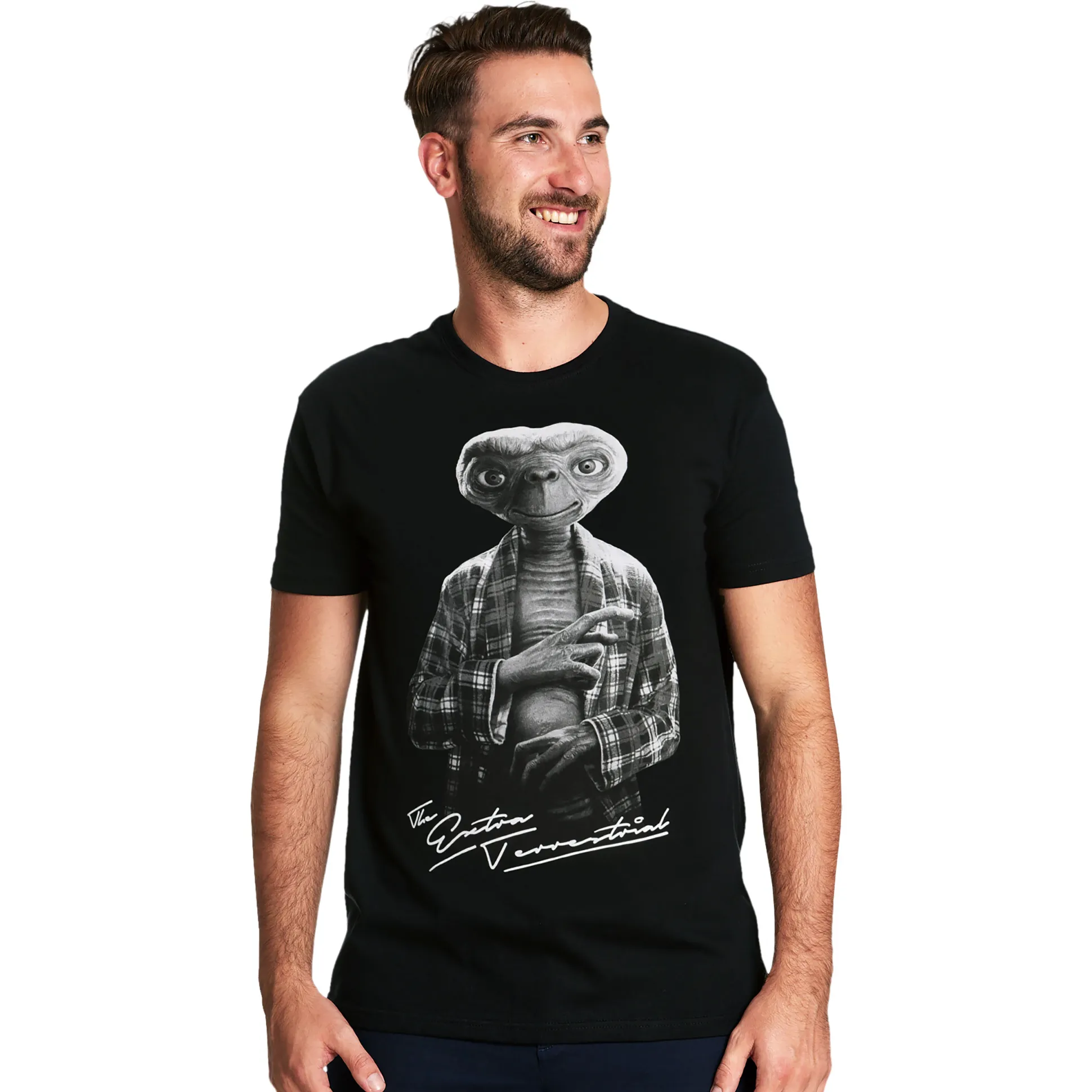 E.T. - Monochroom Personage T-shirt zwart