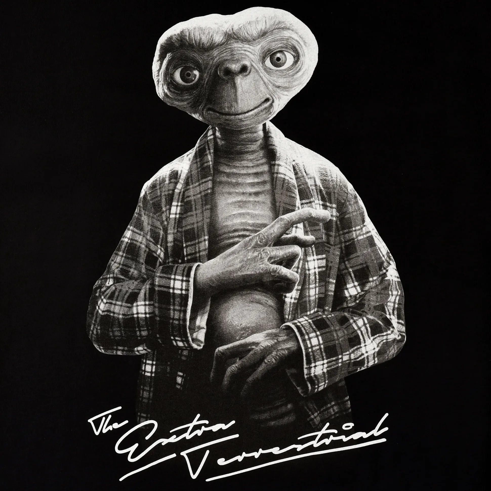 E.T. - Monochroom Personage T-shirt zwart