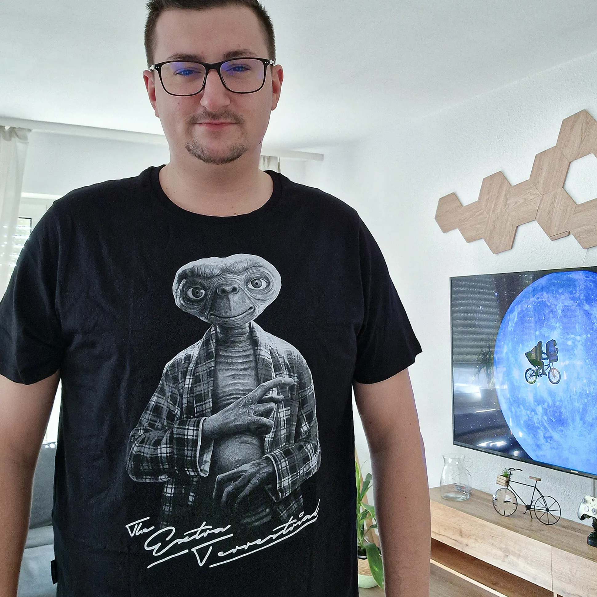 E.T. - Monochroom Personage T-shirt zwart