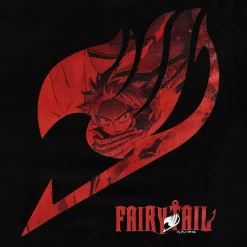 Fairy Tail - Logo met Natsu T-shirt zwart