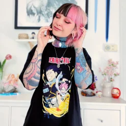 Fairy Tail - The Dragon Search T-Shirt Zwart