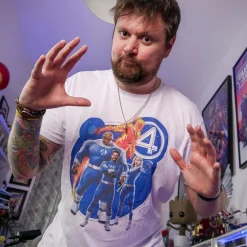Fantastic Four - Groep T-Shirt wit