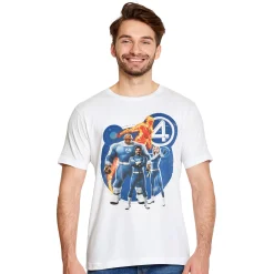 Fantastic Four - Groep T-Shirt wit
