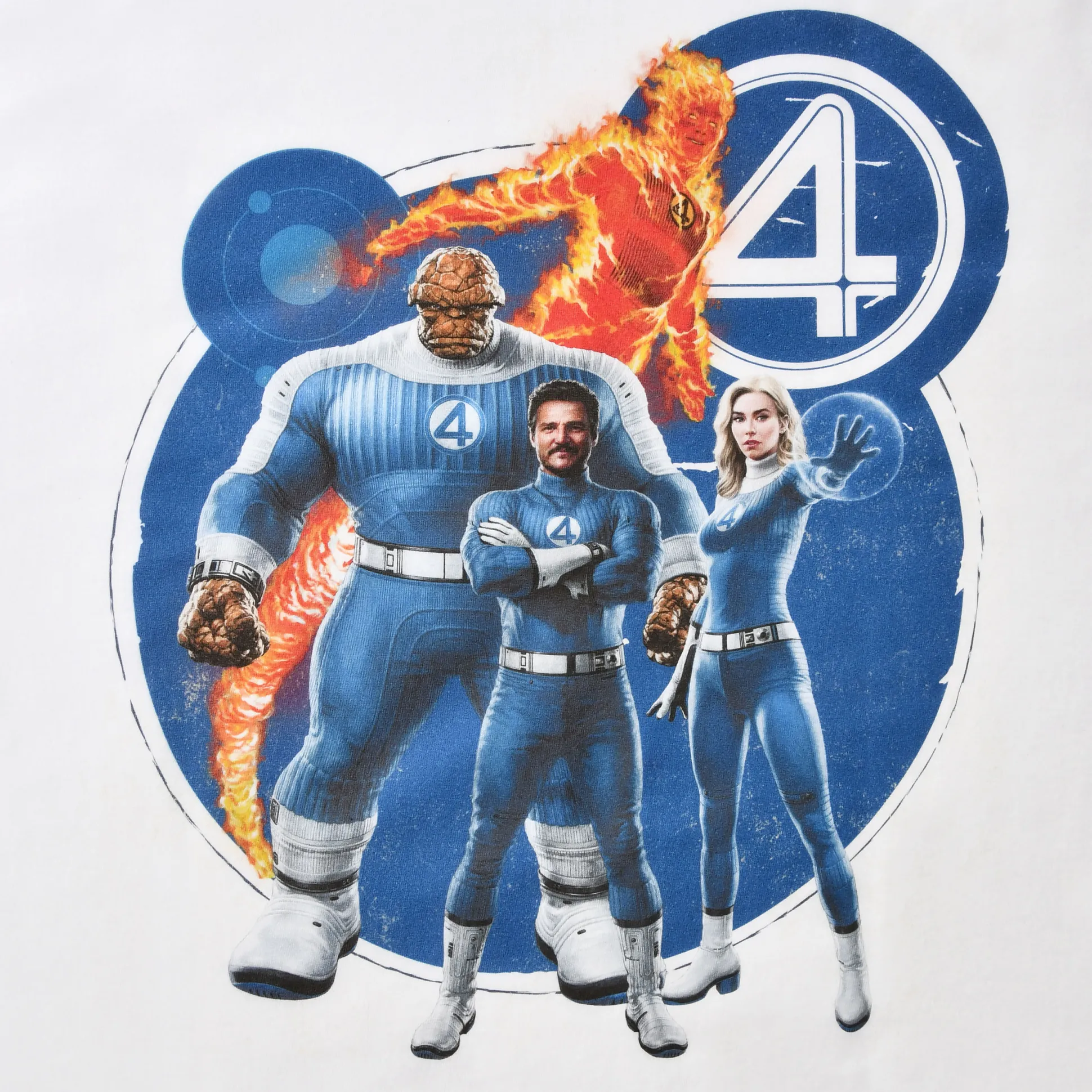 Fantastic Four - Groep T-Shirt wit