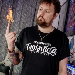 Fantastic Four - Logo T-Shirt Zwart