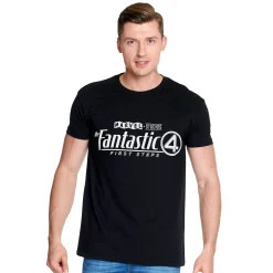 Fantastic Four - Logo T-Shirt Zwart