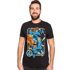 Fantastic Four - Personages T-Shirt zwart