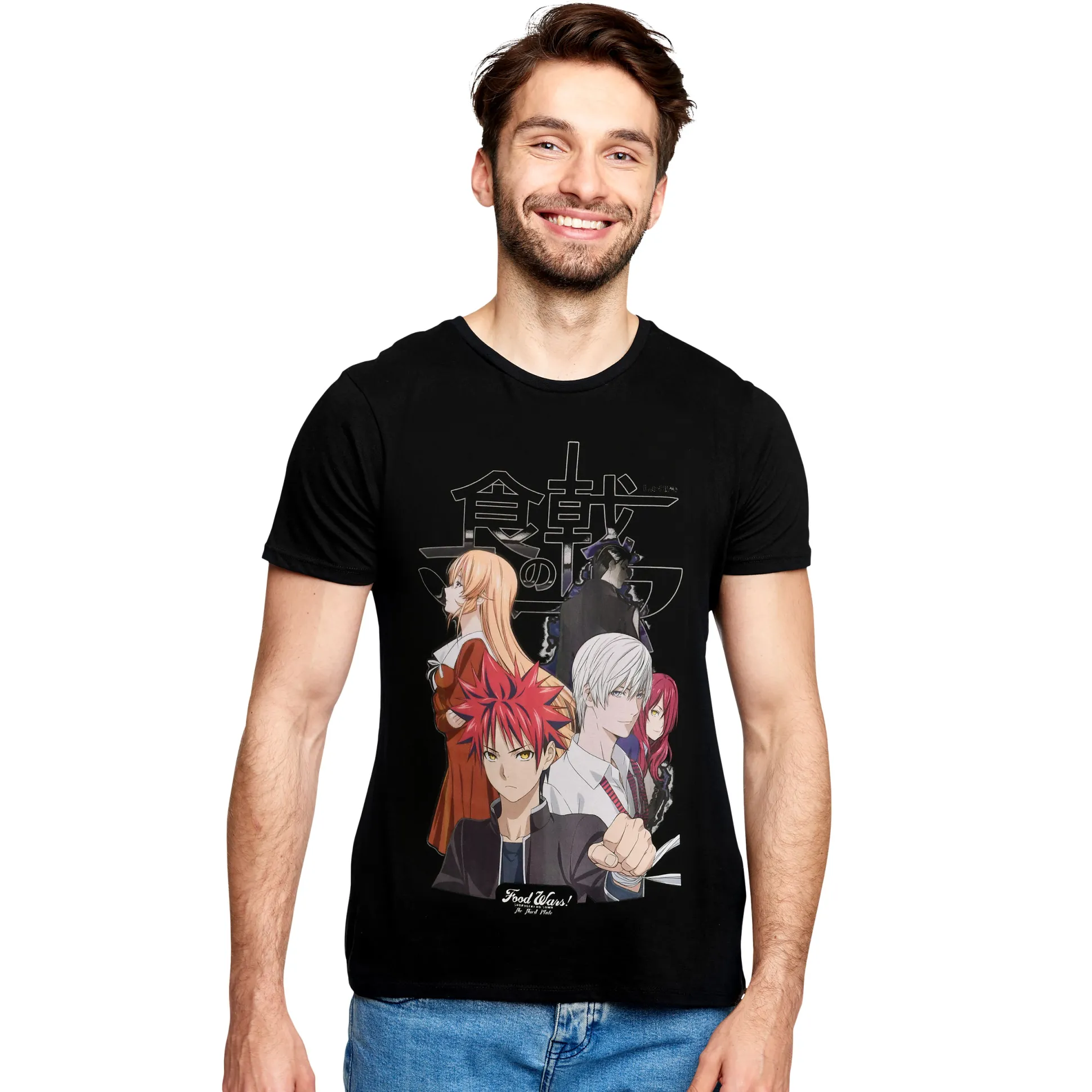 Food Wars - Crew T-shirt zwart