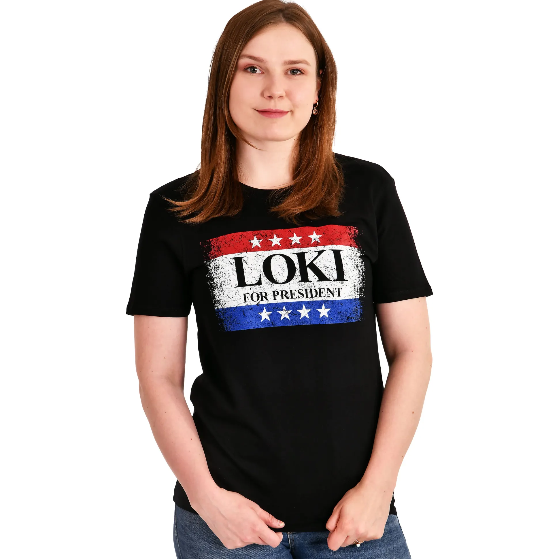 For President T-shirt zwart voor Loki fans