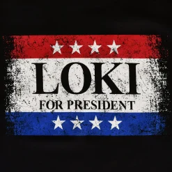 For President T-shirt zwart voor Loki fans