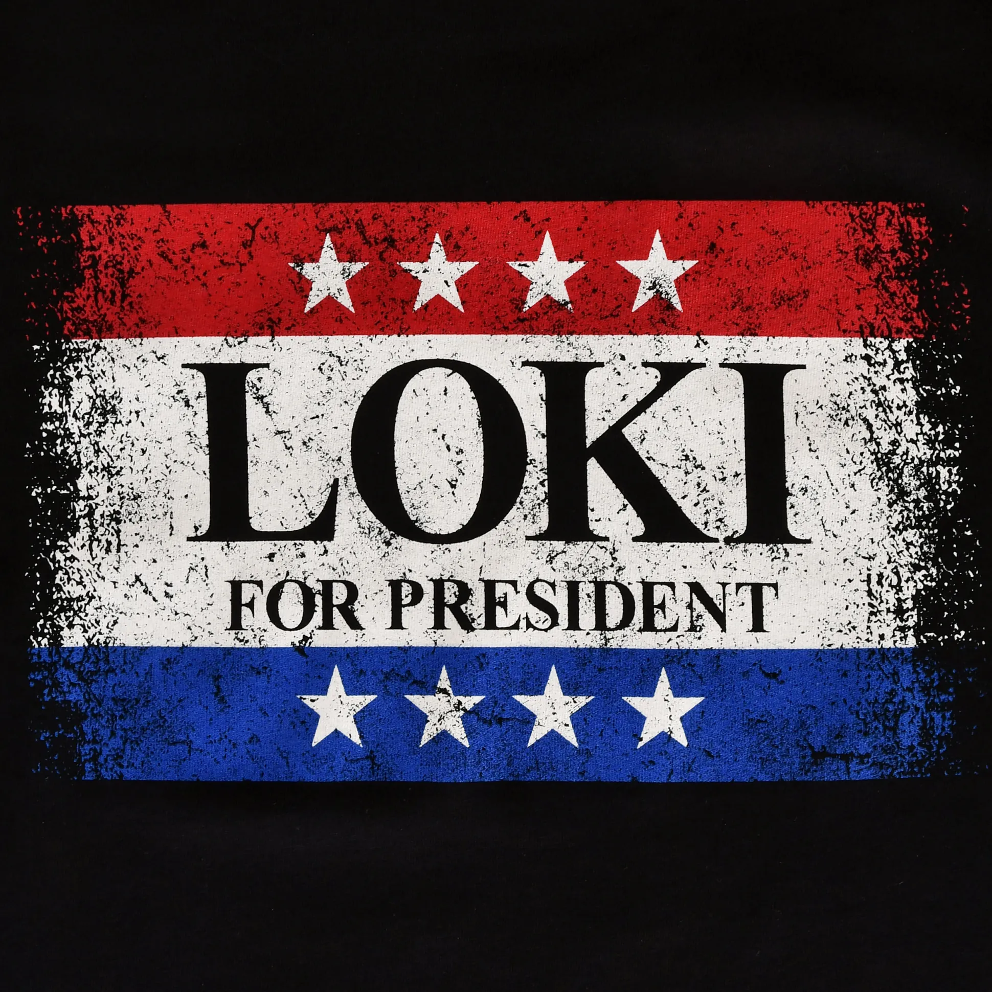 For President T-shirt zwart voor Loki fans