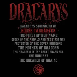 Game of Thrones - Dracarys T-shirt zwart