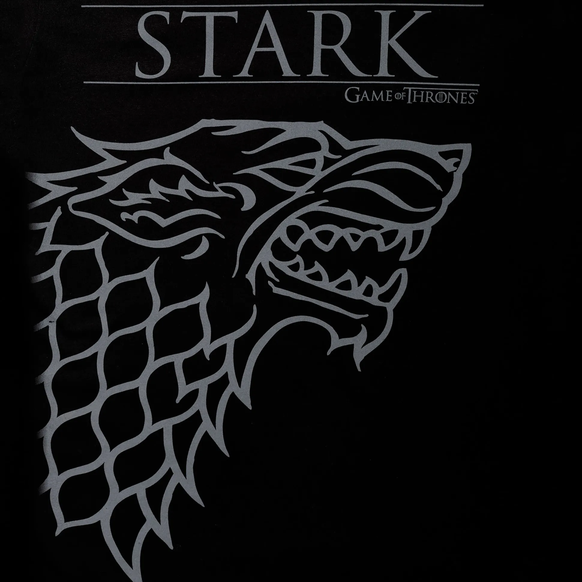 Game of Thrones - Shadow Wolf House Stark T-Shirt Zwart