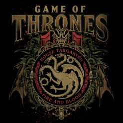 Game of Thrones - Targaryen Ornamenten T-Shirt Zwart