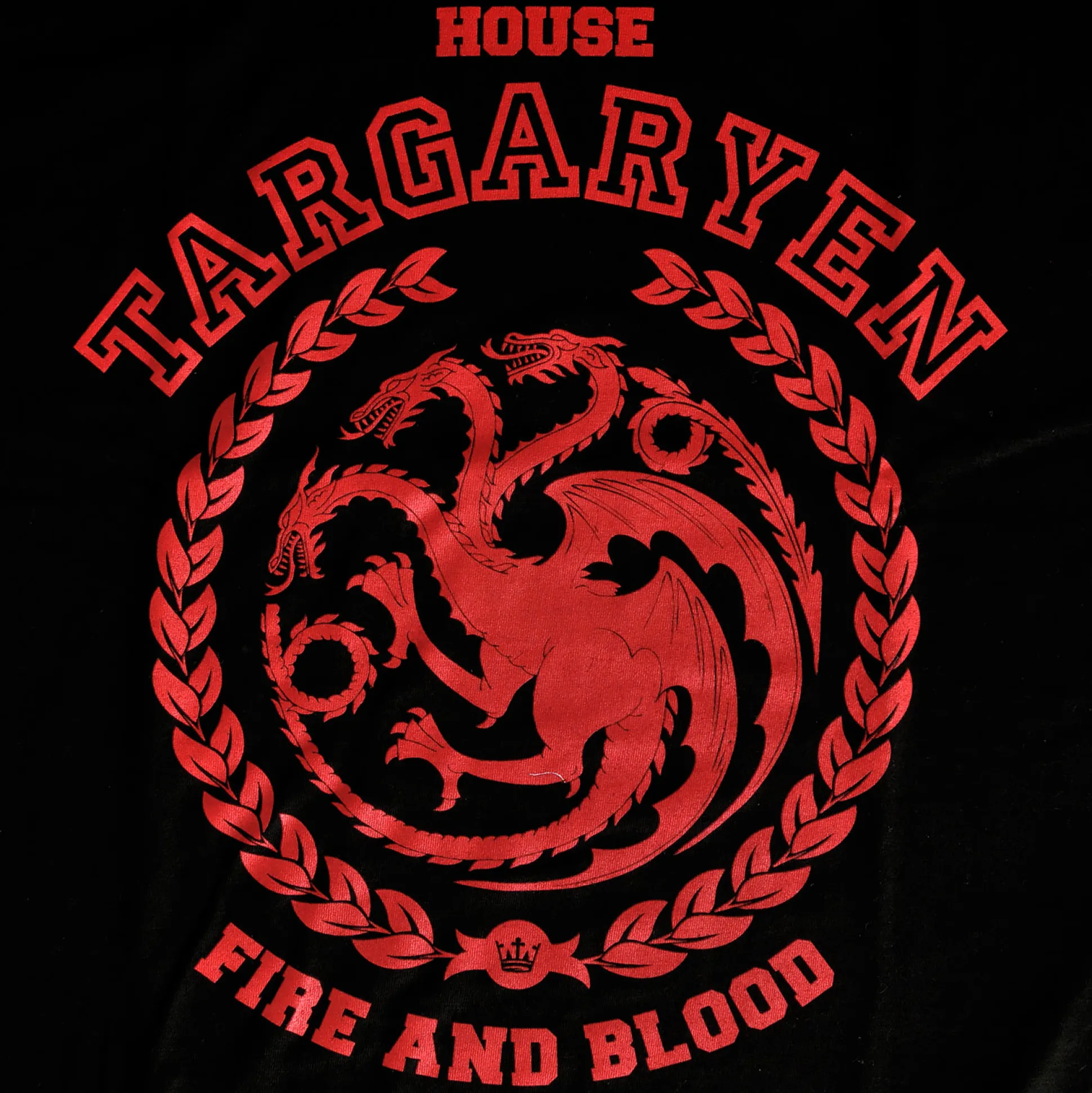 Game of Thrones - Targaryen Wapen T-shirt zwart