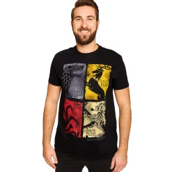 Game of Thrones - Wapenschild Distressed T-Shirt Zwart