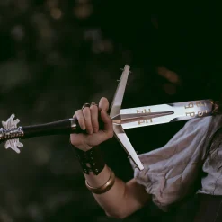 Geralt van Rivia Zilveren Zwaard Replica met Schede voor Witcher Fans