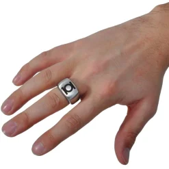 Green Lantern - Logo Ring grijs