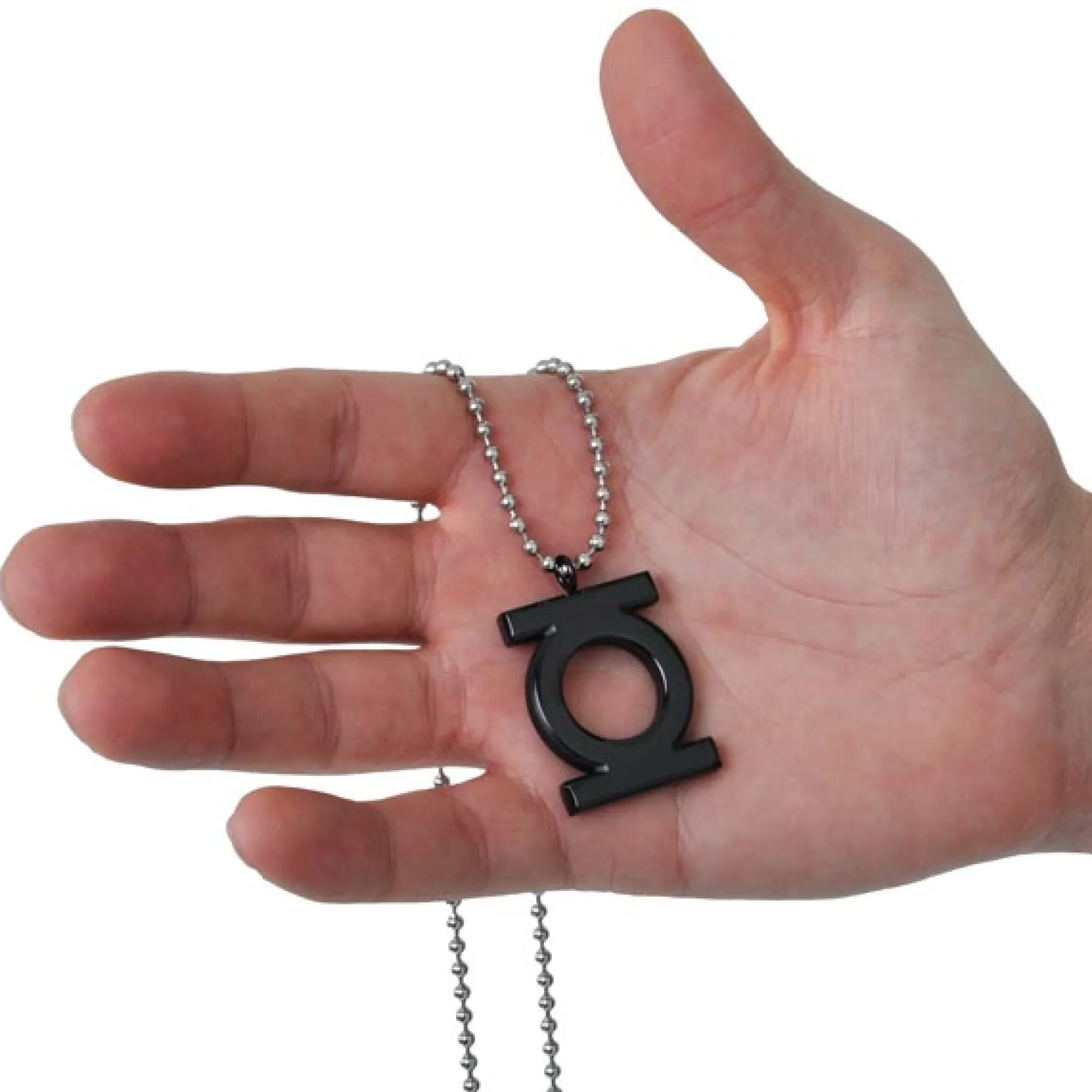 Green Lantern - Zwart logo hanger aan ketting