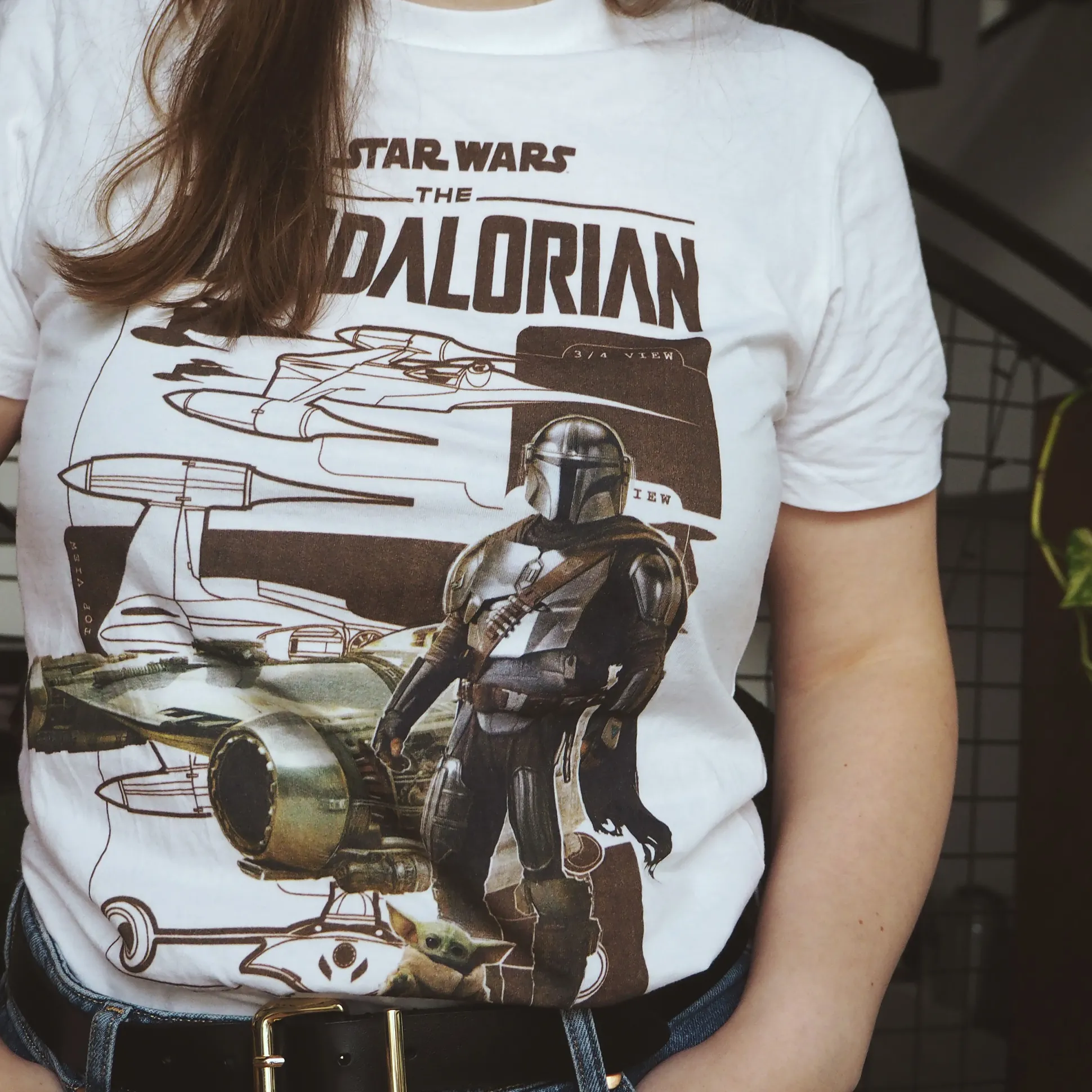 Grogu en Mandalorian T-shirt wit - Star Wars The Mandalorian