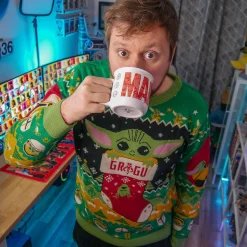 Grogu met Mando Gebreide Trui - Star Wars The Mandalorian