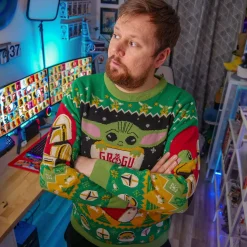 Grogu met Mando Gebreide Trui - Star Wars The Mandalorian