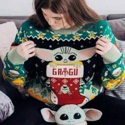 Grogu met Mando Gebreide Trui - Star Wars The Mandalorian