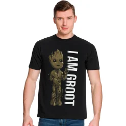 Guardians of the Galaxy - Ik ben Groot Portret T-shirt zwart