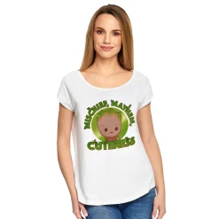 Guardians of the Galaxy - Groot Cuteness Dames Losse Pasvorm T-shirt Wit