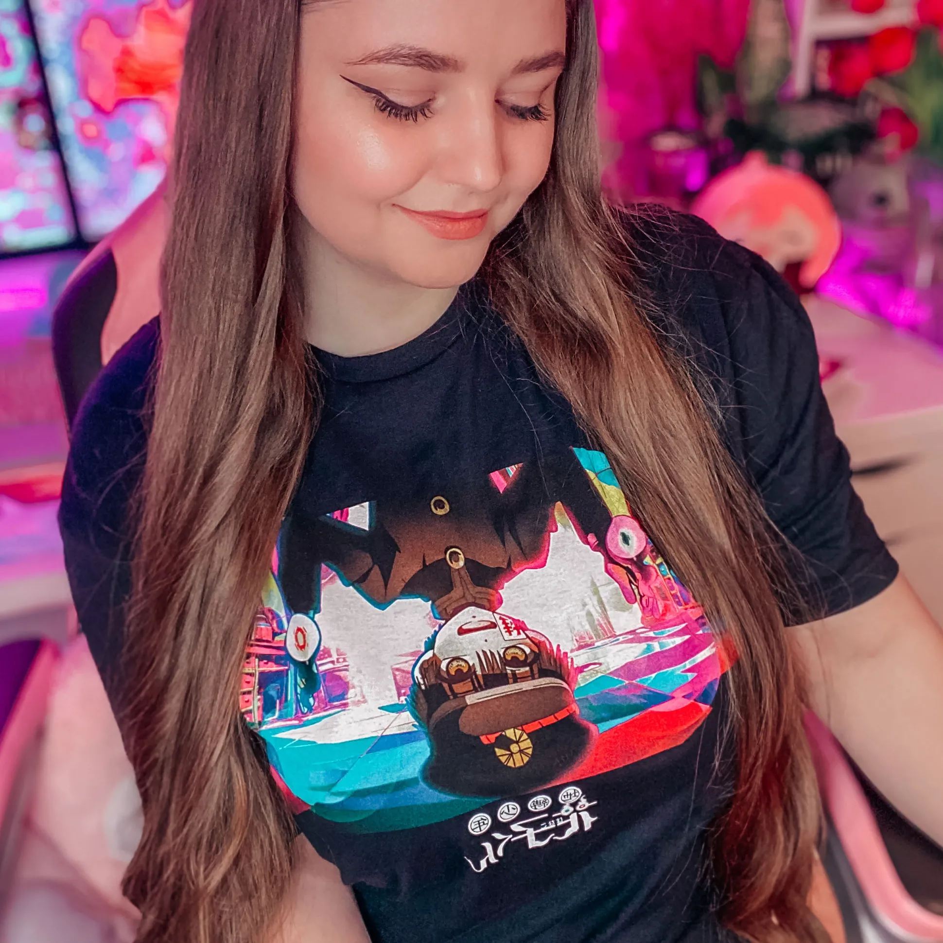 Hanako T-shirt zwart - Mijn Schoolgeest Hanako