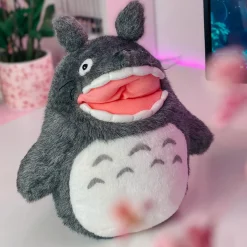 Happy Totoro Pluche Figuur grijs