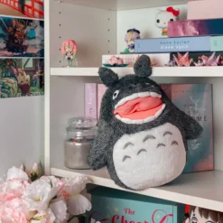 Happy Totoro Pluche Figuur grijs